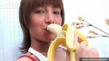 Russian teen brunette masturbating on the chair