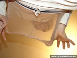 Tan pantyhose