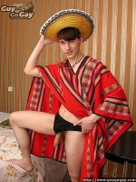 Twink in Mexican suit