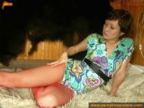 Fishnet pantyhose teen self-plays