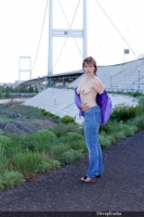 A suspension bridge