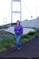 A suspension bridge