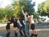 Mexican in pantyhose and pantimedias
