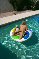 Girl in pool