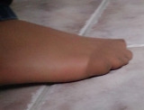 Girlfriend nylon feet sockks pantyhose panties