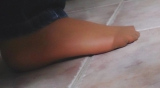 Girlfriend nylon feet sockks pantyhose panties
