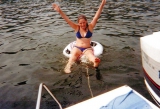 Colleen B. having fun by being bad