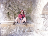 Flashing at Ibiza cathedral