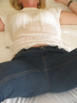 Slut wife in tight jeans