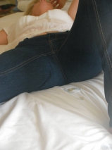 Slut wife in tight jeans