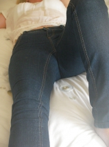 Slut wife in tight jeans