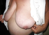 Housewife showing her big breasts