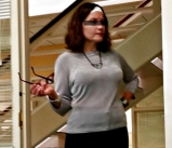 Snuck some pics of the secretary\'s thighs and legs.