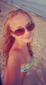 My blonde friend Olga