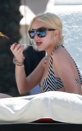 Lindsay Lohan In Bikini in Miami