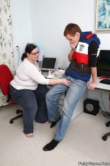 BBW Cubby Fuck by young boy