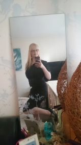 Blonde milf, chubby