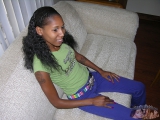 Ass Spreading Black Chick