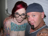 Tattooed Satanic Babe Gives A Handjob