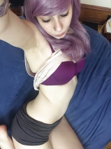 Tattooed cosplay teen - alternative lass nude screenshots an