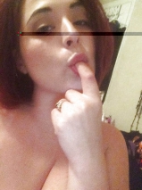 Redhead nude teen - dyed ginger with big tits naked selfies