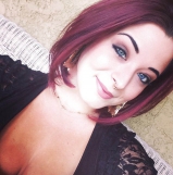 Redhead nude teen - dyed ginger with big tits naked selfies