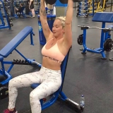 my girl at the gym