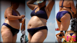bbw beach candid