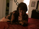 Gorgeous Amateur Mature Cocksucker Black Lingerie Photo Shoo