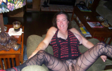 MILF Prudence showing off her adorable hairy pussy