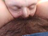 draining cunt juice from fat furry cunt
