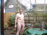 Nude around the house and in nature