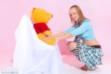 Girl with a teddy bear