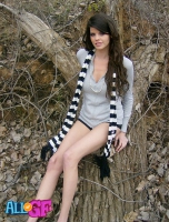 Wife girlfriend poses in