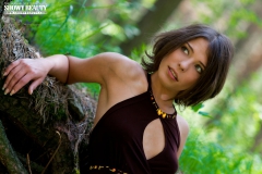 Nude beauty in the forest - N