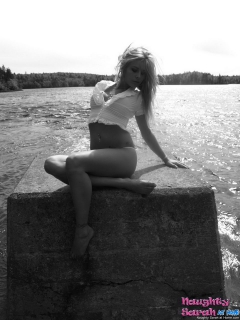 Outdoor white bikini posing Part 2 - N