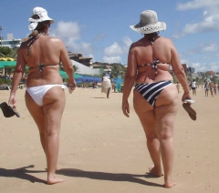 Bigger ladies look great in bikinis too! - N