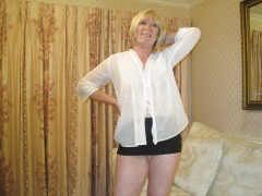 sexy milf fiona in black mini skirt - N