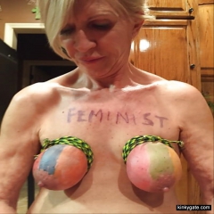 Slaves branded with humiliating texts - N