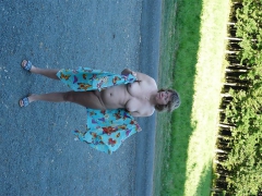 slut wife danielle naked outdoors - N