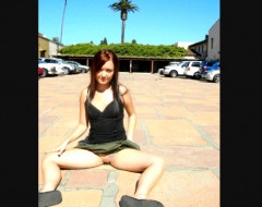Pussy girls on the street without panties Photo erotica - N