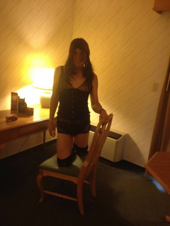 Shemale Janey in more lingerie - N