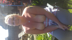 Cum on blonde tits - N