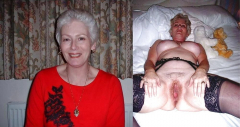 granny shows pussy - N