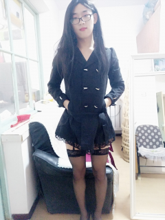 Chinese cross dresser Xiao Zuo takes a selfie - N