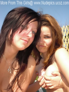 Two Hot Girls Sunbathing In The Garden - N