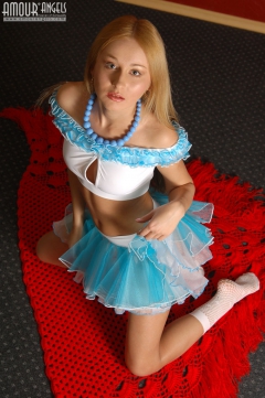 Teen in short skirt - N