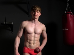 Muscular Czech Boy Jerks Off Big Cock