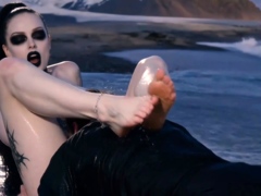 Busty Goth Rough Pounding On Icy Beach (AI)