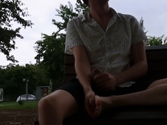 Big Cock Wank Outdoors